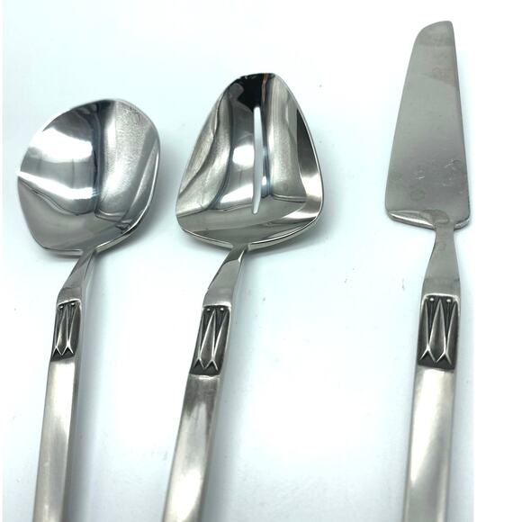 Arthur SALM Mid Century Stainless Steel Japan Serving Set 5 Pc ASFI Satin - Picture 3 of 10